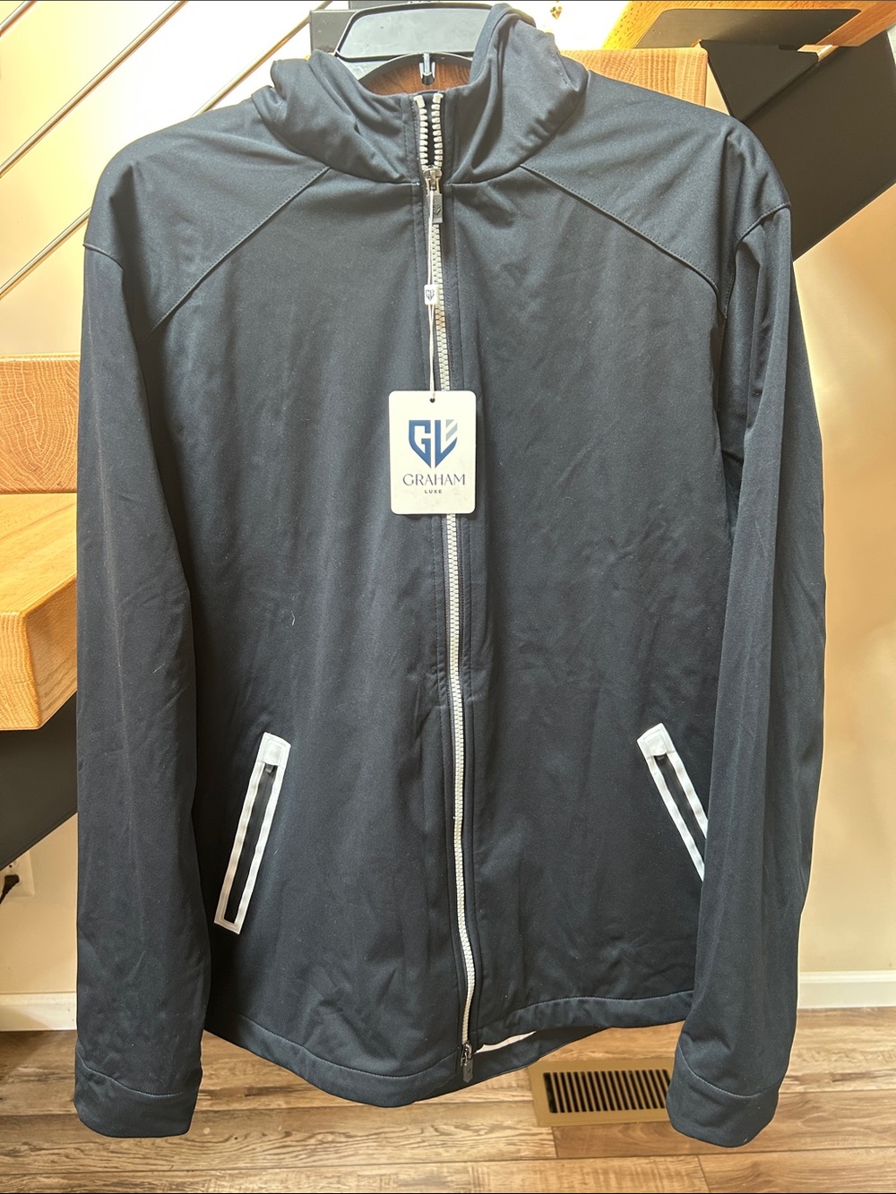 Graham Men's Black Performance Zip Jacket